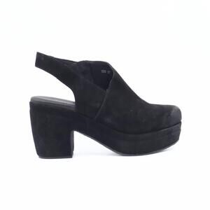 NEW ANTELOPE women's vida suede platform clogs in black